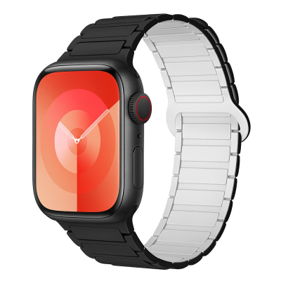 Магнитна каишка BN-10 Apple Watch  iWatch 42/44/45/49mm - Черен/Сив отвътре
