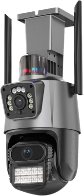 V21 1080P 360 IP 4G LTE+LAN 2.4GHz Camera 3.0MP V380 3.6mm Двойна Външна охранителна камера