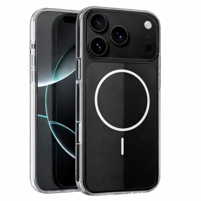 Anti-Slip TPU MagSafe Кейс TP-69 за iPhone 17 Pro - Черен