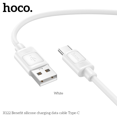 HOCO кабел X122 60W USB към Type-C (1M) - Бял