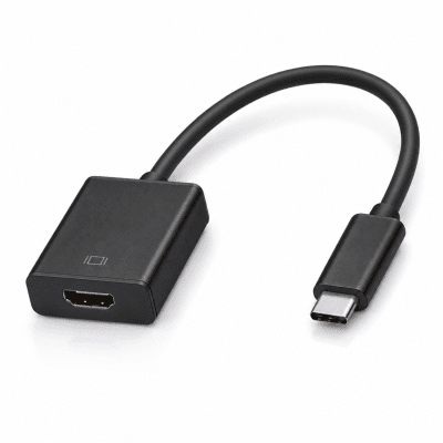 Конектор 3.1 (iPhone iOS 26) Type-C мъжко към HDMI женско - Черен