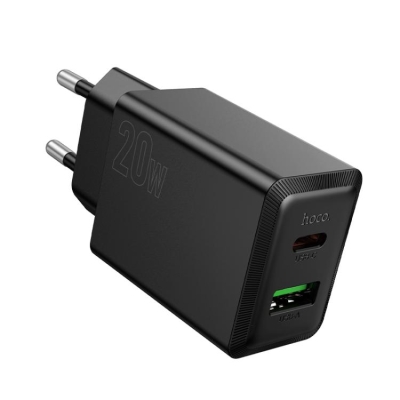 HOCO Адаптер \"N69 PD20W+QC3.0 - Черен
