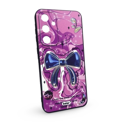 Шарен Кейс TP-40 за iPhone 14 (покриващ камерата) - Розова Панделка