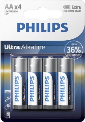 0387 Батерии Philips Ultra Alkaline AA 4-blister