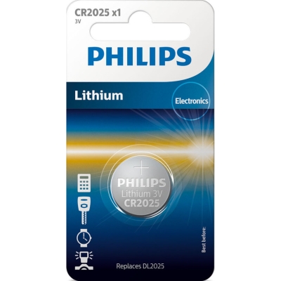 6178 Батерия Philips CR2025 Mini Lithium 1-blister