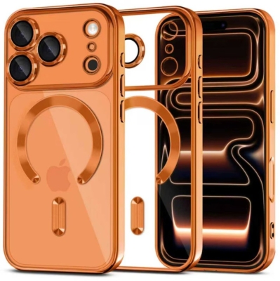 Кейс MG38 Luxury Case with Magsafe iPhone 17 Pro Max - Оранжев
