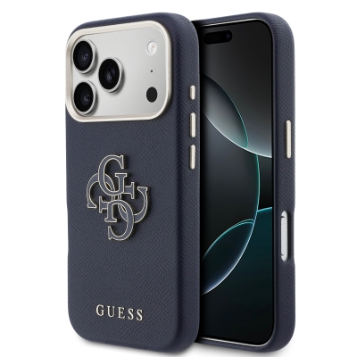 4795 GUESS HC  PU FW RESIN LOGO BLUE IP17 PRO MAX