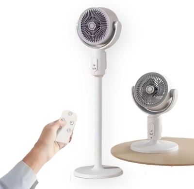 Мултифункционален вентилатор F1 с дистанционно – Настолен и стоящ - 3 степенен