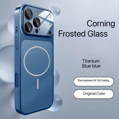 Magsafe кейс твърд гръб и TPU рамка TP-90 за iPhone 17 - Син