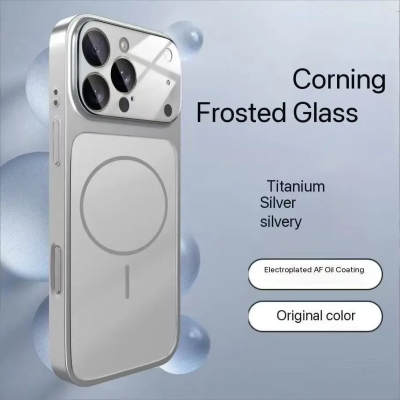 Magsafe кейс твърд гръб и TPU рамка TP-90 за iPhone 17 Pro Max - Сив