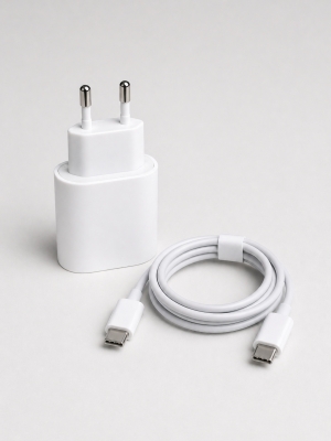 NoBrand 35W USB-C Захранващ Адаптер с USB-C към USB-C Кабел – Бързо Зареждане, EU Plug