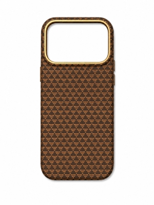 Premium Carbon Case PKA TP-106 за iPhone 17 Pro Max - Кафяв