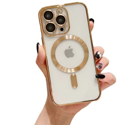 Кейс MG38 Luxury Case with Magsafe iPhone 16E - Златист