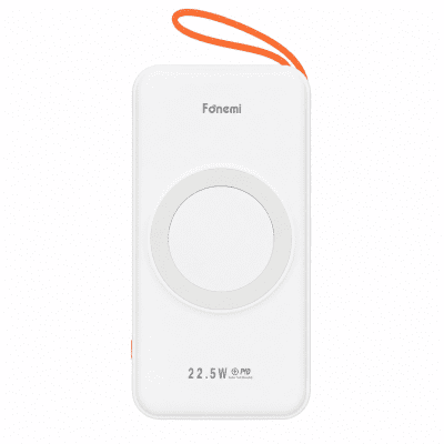 Fonemi P19 MagSafe PD22.5W преносима батерия 10,000mAh 2.4A - Бял
