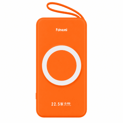 Fonemi P19 MagSafe PD22.5W преносима батерия 10,000mAh - Оранжев