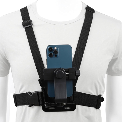 HL-26 Нагръден държач за телефон – Chest Mount Harness за POV заснемане с регулируеми презрамки