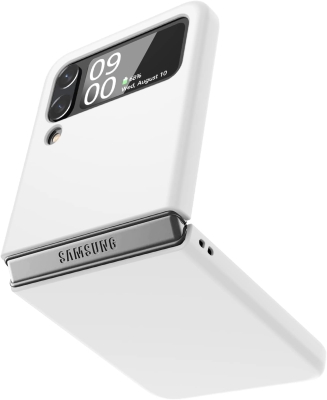 Z15 Silicone case за Samsung Z Flip 7 от 2 части - Бял