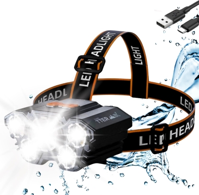 LED челник CL-T28 USB, 4 режима, регулируем, за риболов и работа