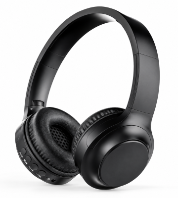 LELISU LS-212 Безжични слушалки с Bluetooth 5.3, TF карта, AUX, FM радио и микрофон – Черен