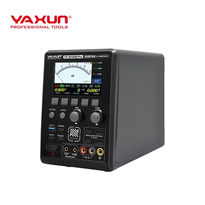 YAXUN YX-3010AD PRO 3-в-1 Интелигентен Лабораторен Захранващ Блок 30V 10A 300W с Цифров Мултиметър, PD 60W Зареждане и 4\" LCD Дисплей