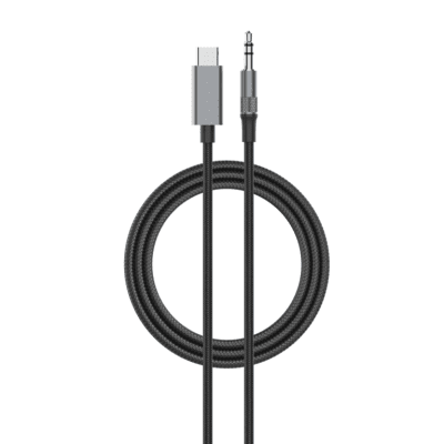 LDNIO LS-Y81c Кабел Aux USB-C към 3.5mm жак 1M - Черен