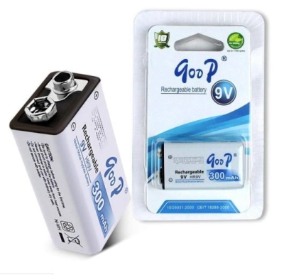 GOOP 9V 300mAh HR9V никел-метал-хидрид (Ni-MH) зареждаща се