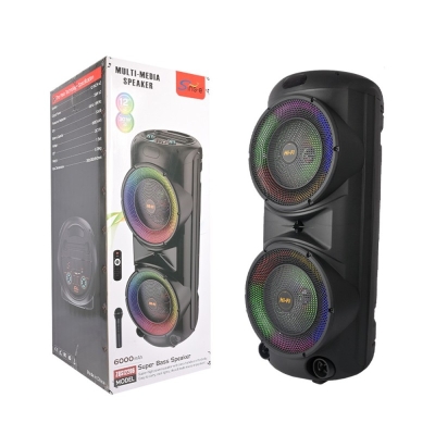 ZQS10206 / 10209 Подвижна Двойна Караоке 2x12\'\' Sing-e 50W тонколона+ безжичен микрофон