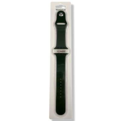 Силиконова Apple Watch каишка iWatch 38/40mm - Тъмно зелен - 2 части