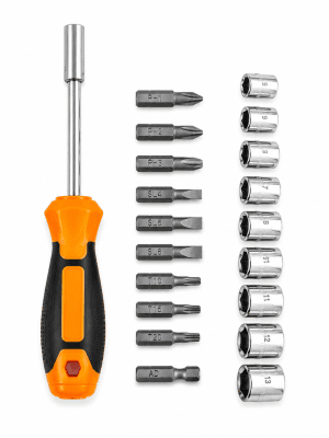 Комплект отвертка WENEED WD-6006 – 20 части с битове и вложки CR-V