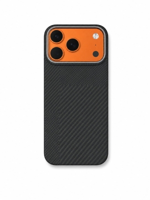 Premium Carbon Case PKA TP-106 за iPhone 17 Pro Max - Черен