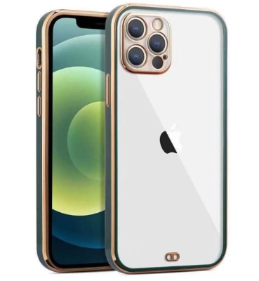 Калъф TP28 Angel Eyes Samsung ( A04S ) A13 5G прозрачен с Зелена Рамка