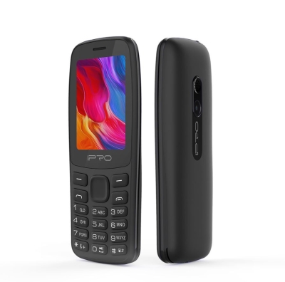 (НАРУШЕНА ОПАКОВКА) Мобилен телефон IPRO A25+БГ МЕНЮ /2G/32+32MB/2.4inch/0.08MP/1000mAh/Dual Sim/Фенер - Черен