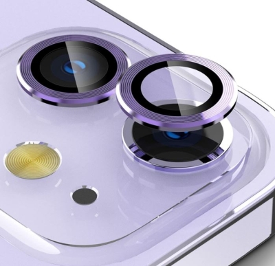 Цветен протектор за Камера iPhone 15 Pro / 15 Pro Max - Лилав