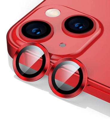 Цветен протектор за Камера iPhone 15 Pro / 15 Pro Max - Червен
