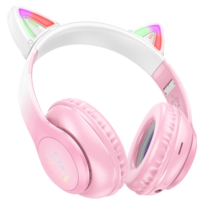 HOCO W42 Cat Ears Безжични слушалки  Котешки уши - Розов