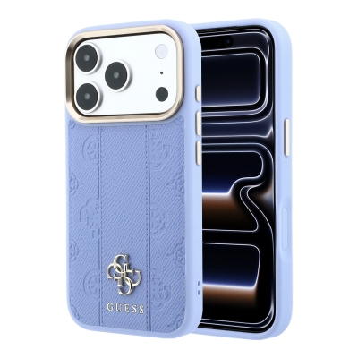3262 GUESS HC MAGSAFE PU IP18 PRO LIGHT BLUE STRIPE HS PEONY 4G LOGO