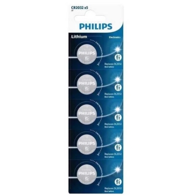 5025 Батерия Philips CR2032 Mini Lithium 5-blister