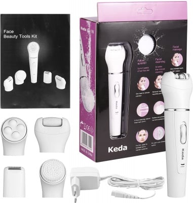 KD-199 Keda 5 в 1 мултифункционален дамски депилатор за лице дамски епилатор Електрически тример за обезкосмяване Домашна машина за премахване на косми за лице