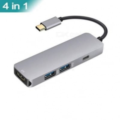 4в1 1 Х HDMI,  1 X Type C Hub USB-C , 2  X USB Hub за MacBook