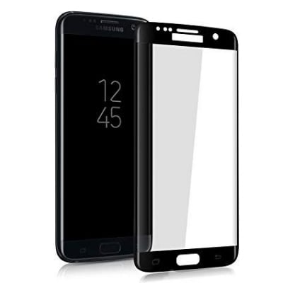 3D Стъклен протектор за Samsung S6 Edge - Черен