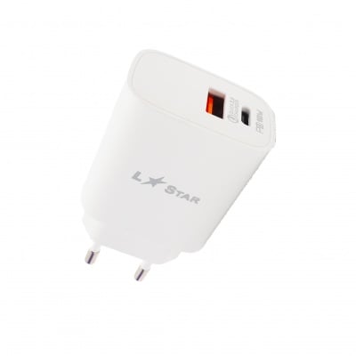 18W Адаптер L Star TC-11 Fast Charging USB-C+USB