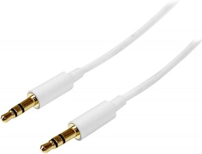 AUX-11 кабел за музика - Бял