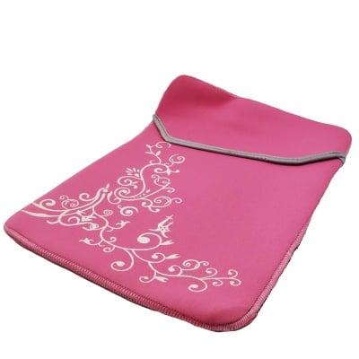 Чанта за Лаптоп 15.6" - Светло розов с цветя