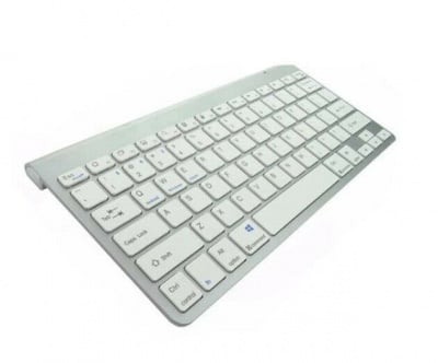Ултра тънка Bluetooth безжична клавиатура- Wireless keyboard ОЕМ 3001 BTX5 - Бял