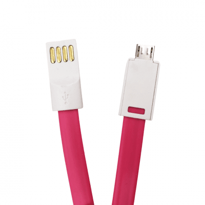 USB Кабел E68 USB към Micro USB - Розов