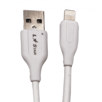 USB Кабел LS-06 L Star USB към Lightning - Бял