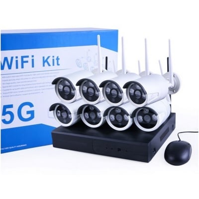 9008 Комплект за видеонаблюдение 8 камери 5G WIFI KIT NVR Onvi