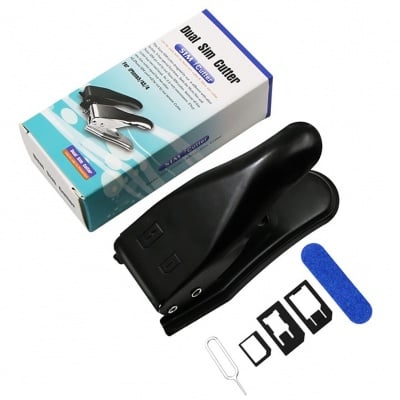 Dual sim cutter Мултифункционален инструмент за рязане нано  микро SIM карта за iPhone Nokia Samsung Smartphones