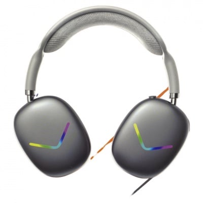 Слушалки за компютър с осветление Air Max APJ01 -  Сив