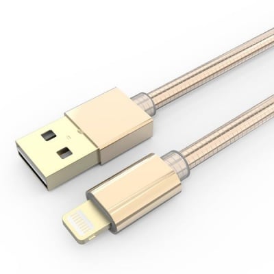 Кабел с метална букса LDNIO LS08 1M  USB към Micro USB